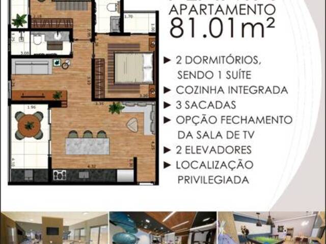 #84 - Apartamento para Venda em São José dos Campos - SP - 2